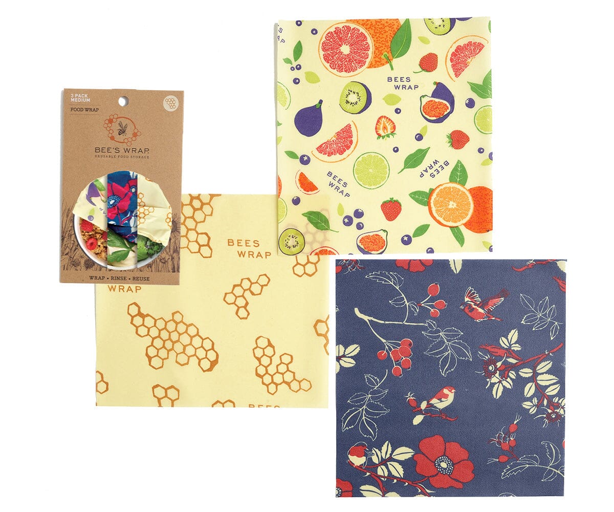 Set of 3 Wraps — MEDIUM Bee's Wrap