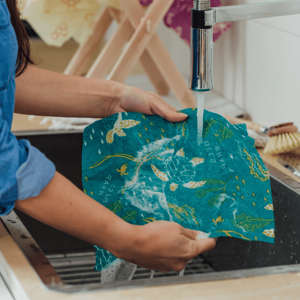 Assorted 3 Pack Oceans Print Bundles Bee's Wrap 