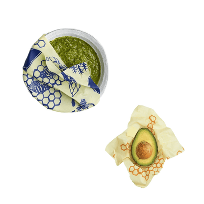 Assorted Wrap 2 Pack (S, M) Honeycomb and Bees and Bears Bundles Bee's Wrap 