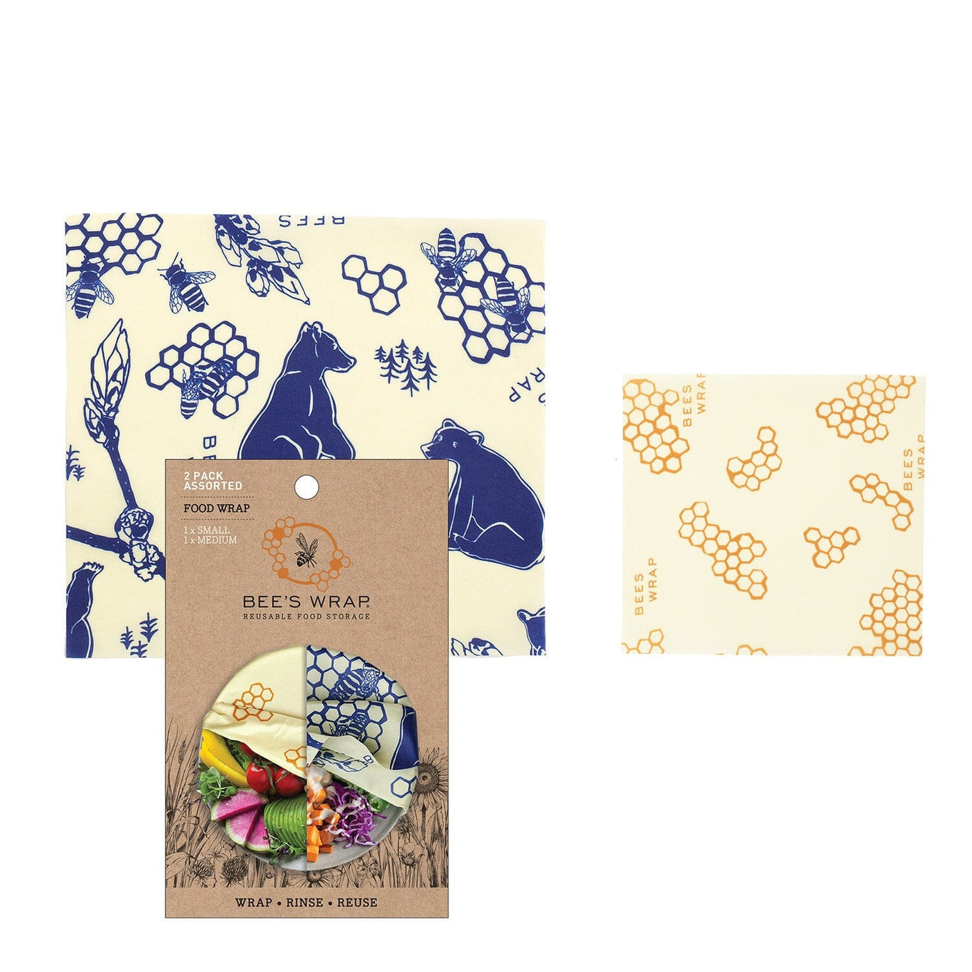 Beeswax Wrap Single Roll - Multiple Prints