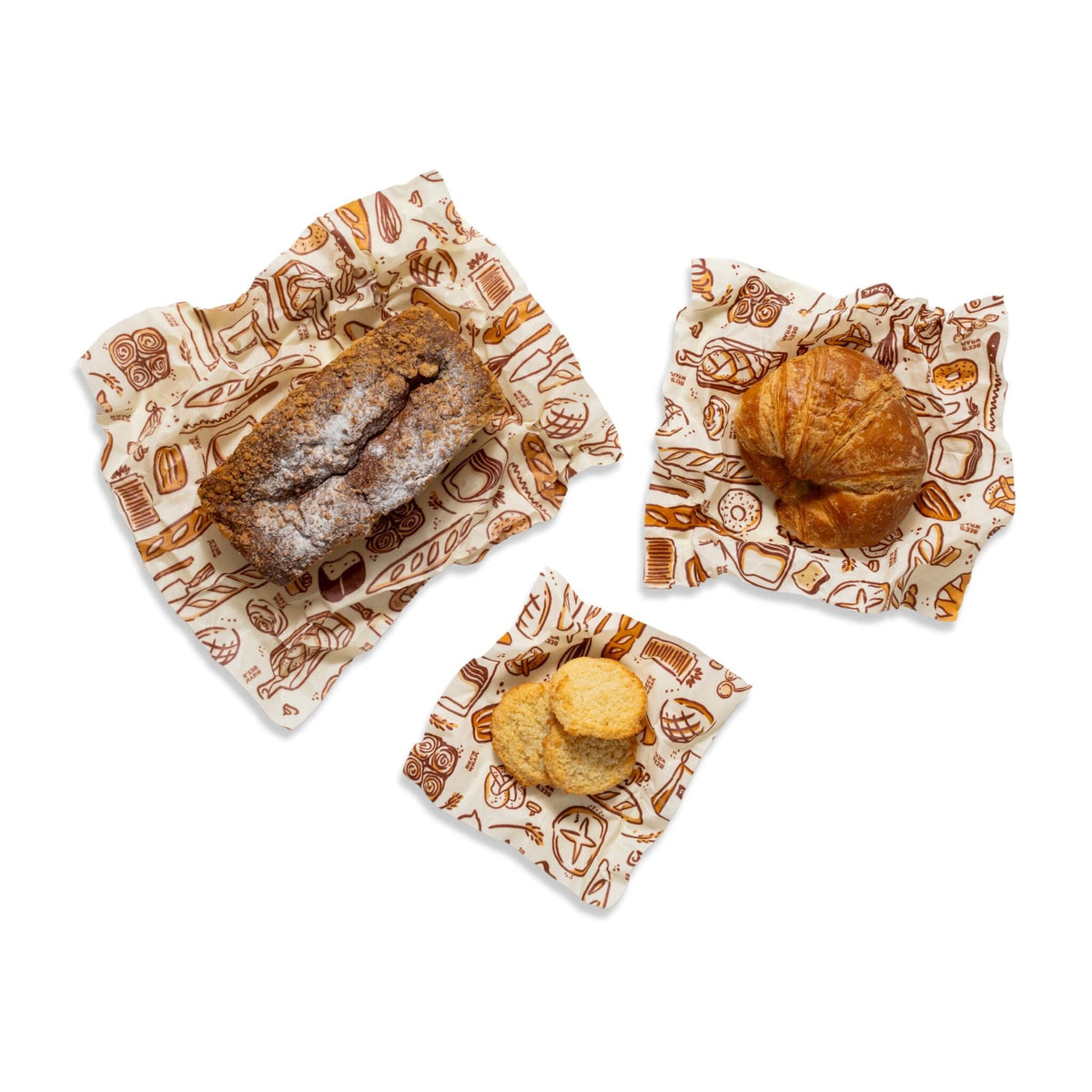 Beeswax Wraps - Assorted 3 Pack