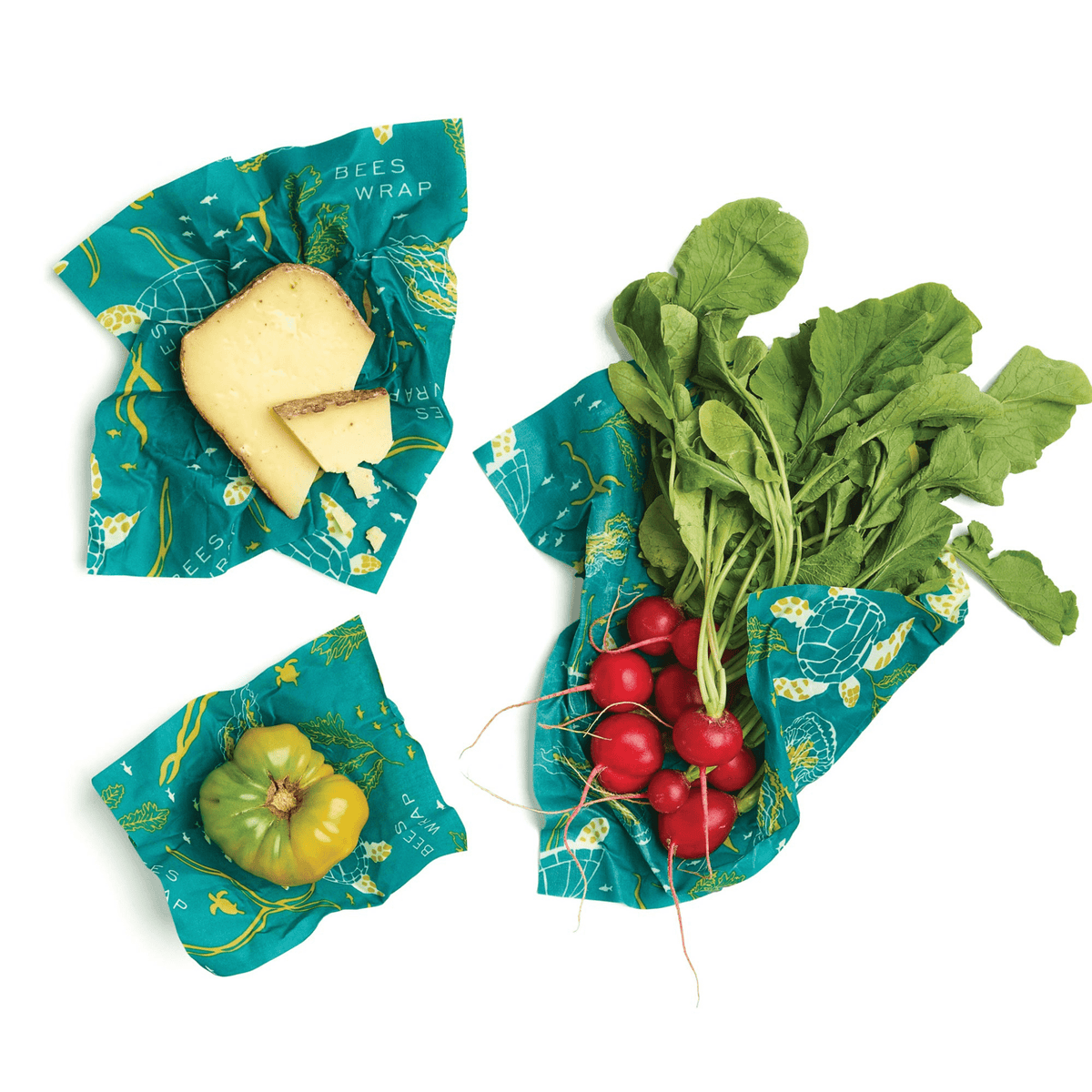 Assorted 3 Pack Oceans Print Bundles Bee's Wrap 
