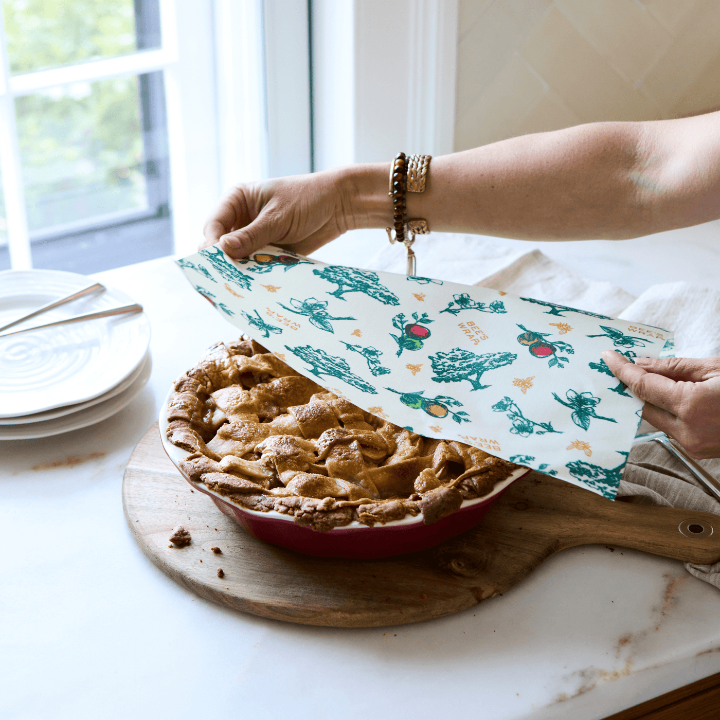 Bee's Wrap 3pk Reusable Beeswax Food Wraps Sustainable Plastic Free - 1  Small 1 Medium 1 Large Yellow : Target