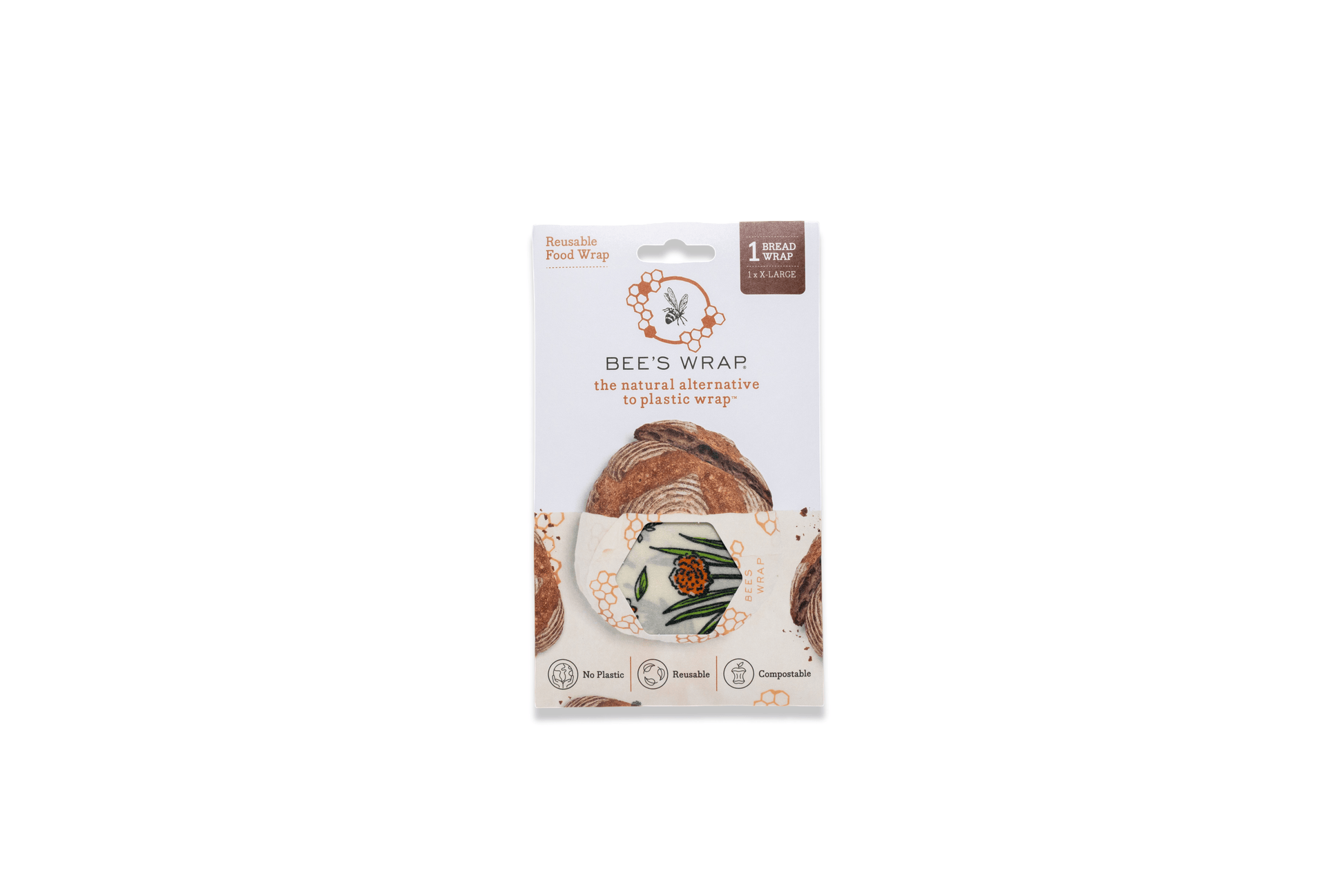 Bee's Wrap Bread Wrap single pack in packaging