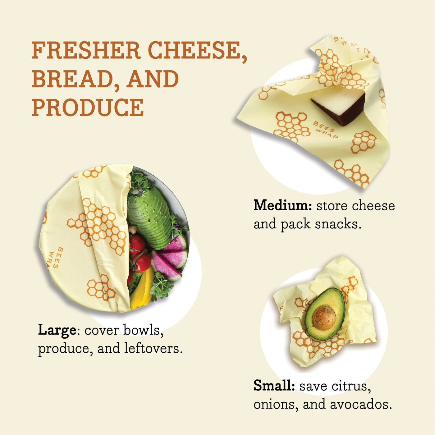 Bee's Wrap® Assorted 3 Pack Beeswax Wraps