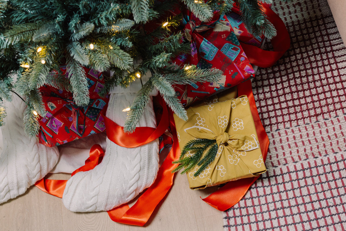 Reusable Gift Wrap - 4 Pack Bee's Wrap 