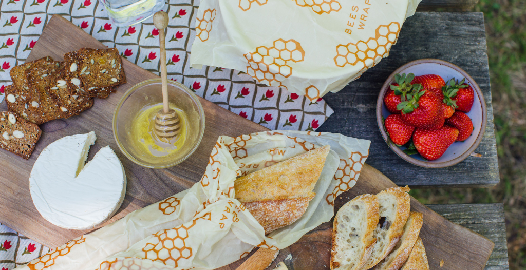 Buy Bee's Wrap - Sandwich Wrap - Honeycomb Print Online