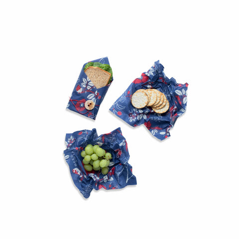 9 Pcs Beeswax Food Wraps, Reusable Beeswax Wraps For Food Safe Easy To