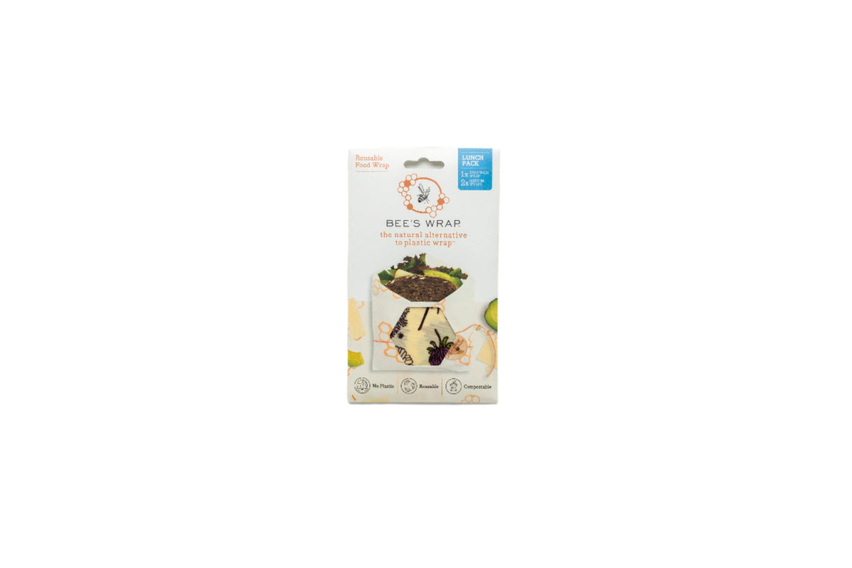 Vegan lunch pack in Meadow Magic print in packaging