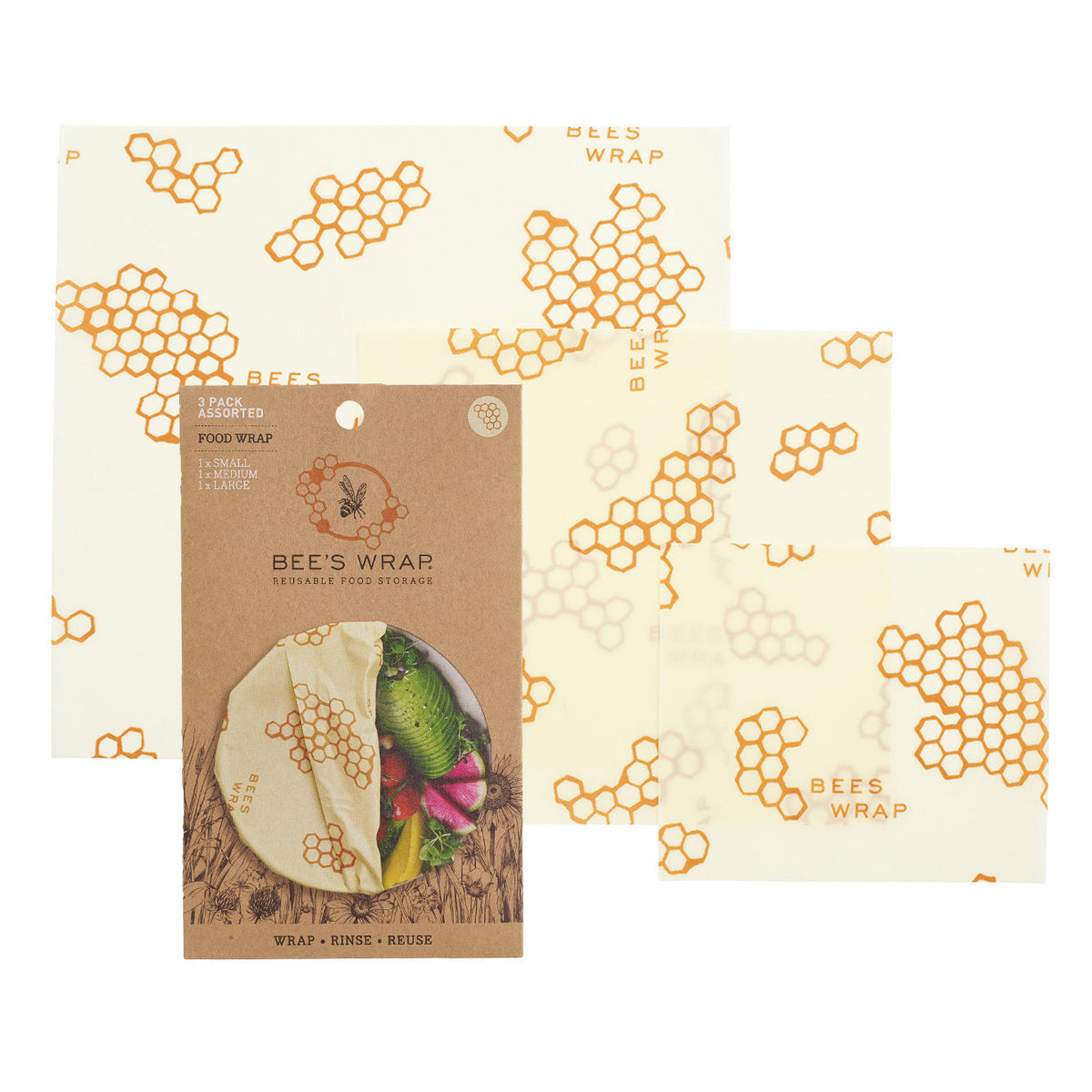 Assorted 3 Pack Packs Bee's Wrap 