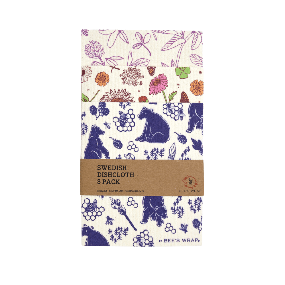 Bee's Wrap Swedish Dishcloth 3 Pack