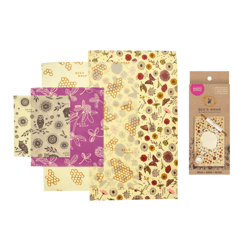 Bee's Wrap - Assorted Sizes - Pack of 3 - Into The Woods Print - Gift &  Gather