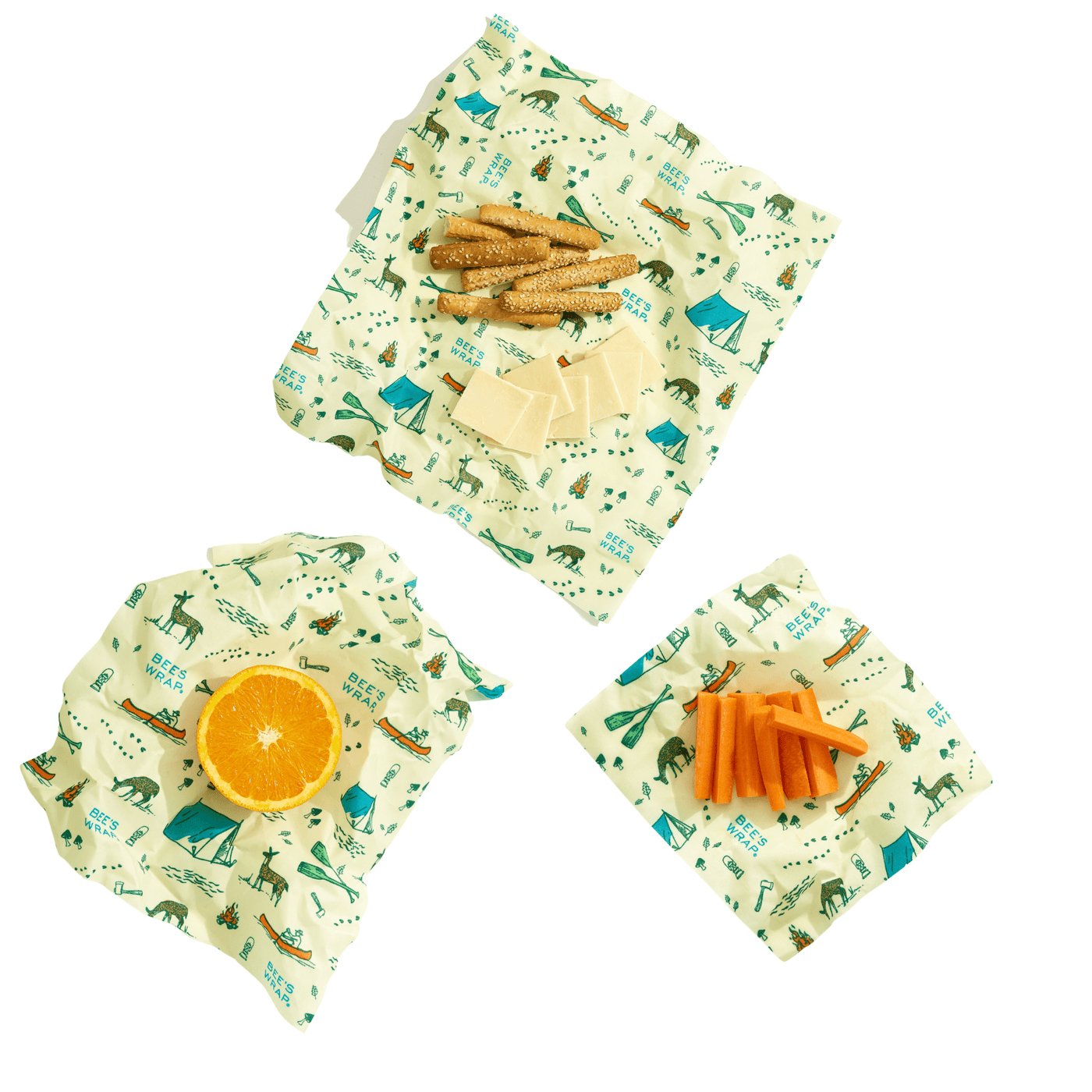 Reusable Beeswax Food Wrap - Beeswax Wraps - 4 Pack (S, M, L, XL) -  Sustainable Eco Friendly Products - Bee Wrapping Paper Sheets with Wax- Bees  - Bread and San…