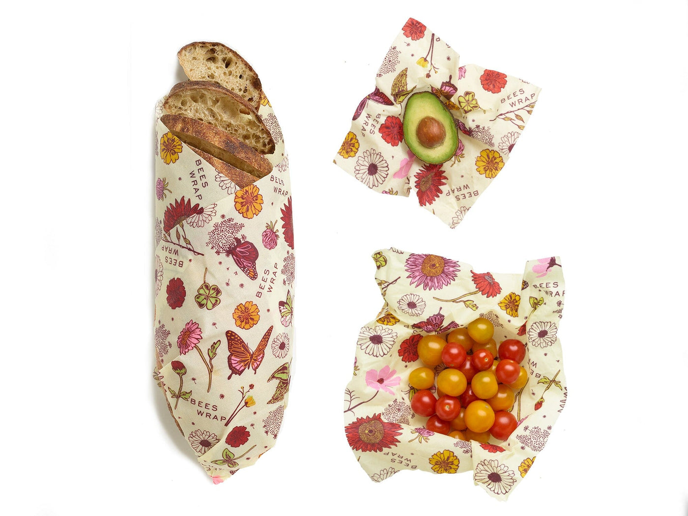 Bee's Wrap Snack and Sandwich Bags - Meadow Magic